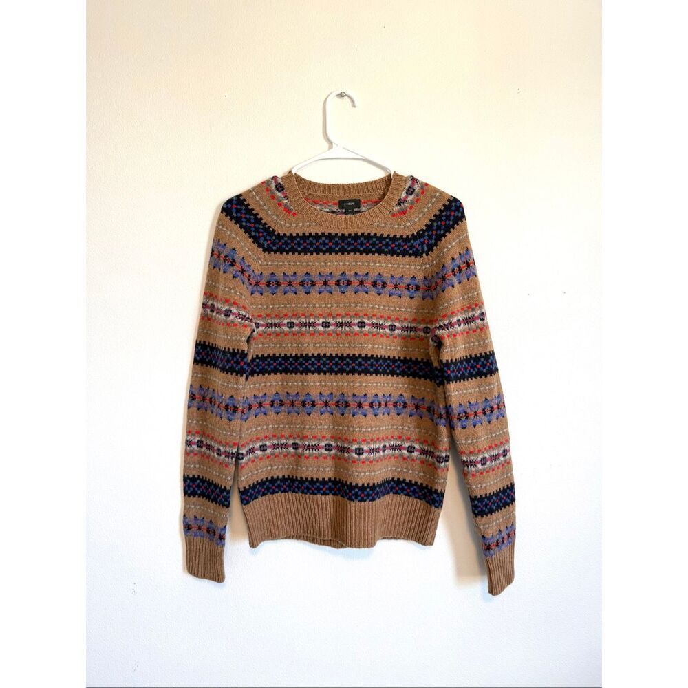 J Crew Fair Isle Wool Sweater